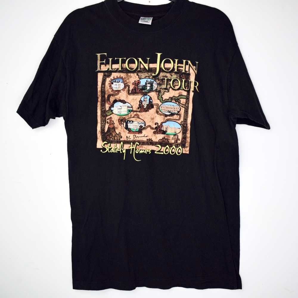 Elton John Stately Homes 2000 T Shirt